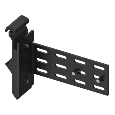 Adaptador para Riel DIN / 35 mm / ABS+PC y Acero S235JR / 90x70x25 mm / 68 g
