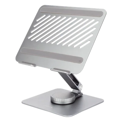 Soporte para Laptop / Giratorio 360° con Bloqueo / Aluminio / Carga 5 kg / 10 a 17.3 Pulgadas / Ajustable y Plegable