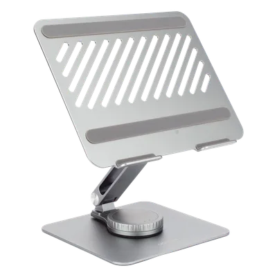 Soporte para Laptop / Giratorio 360° con Bloqueo / Aluminio / Carga 5 kg / 10 a 17.3 Pulgadas / Ajustable y Plegable
