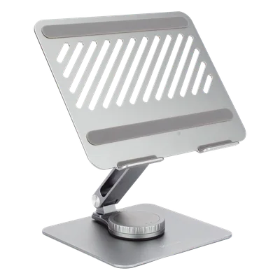 Soporte para Laptop / Giratorio 360° con Bloqueo / Aluminio / Carga 5 kg / 10 a 17.3 Pulgadas / Ajustable y Plegable