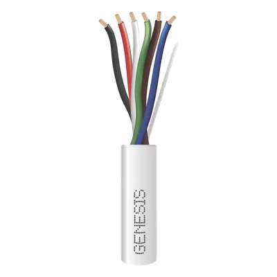 Cable para Alarma / 6 Conductores / Calibre 18 AWG / Plenum / 305 m (1000 ft) / Blanco