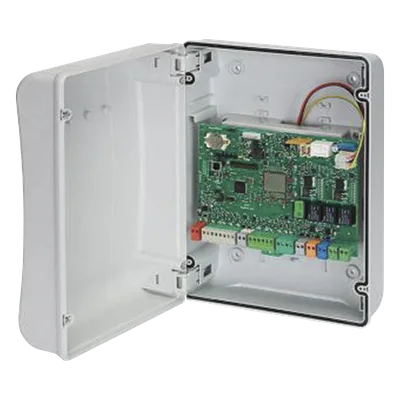 Cuadro de mando / Control de automatización residencial / Alimentación 115V / Comunicación RS-485 / Protección integrada