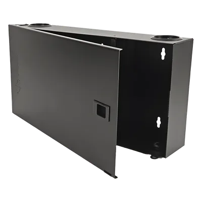 Caja de Fibra Óptica / Montaje en Pared / Acceso Fijo / 4 Aberturas / 18 Gauge / 96 Fibras / 18' x 9.2' x 3.5'