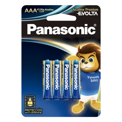 Batería Alcalina AAA / 1.5V / Zinc-Manganeso / No Recargable / Paquete 4 Unidades / -20°C a 55°C / 11 g