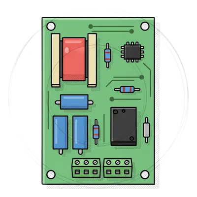 Tarjeta electrónica principal / Entradas integradas comunicación-alarma-sensor / Supresión de voltaje / Compatible torniquete DSK3B801L/M