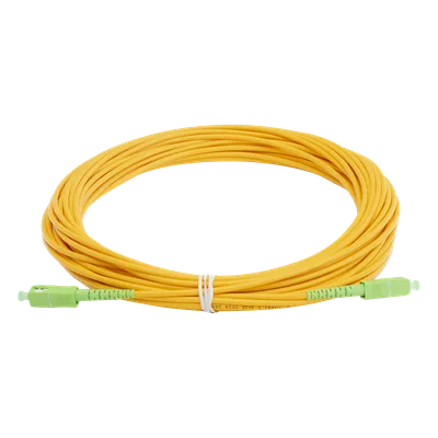 Jumper de Fibra Óptica / SC/APC a SC/APC / Monomodo OS2 / 15 m (49.21 ft) / Simplex / 3 mm