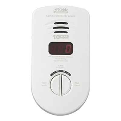 Alarma de CO enchufable 120 V CA / Pantalla digital PPM / Batería de litio sellada 10 años / Sensor electroquímico / Enchufe giratorio / Paquete de 3