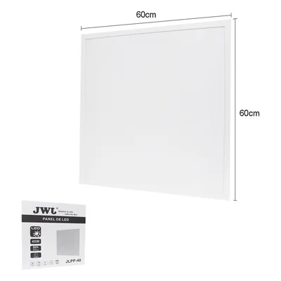 Panel LED / 40 W / 4200 lm / Luz Blanca 6500 K / Empotrado o Suspendido / 59.5 x 59.5 cm / Ángulo 140° / 127 Vca~60 Hz