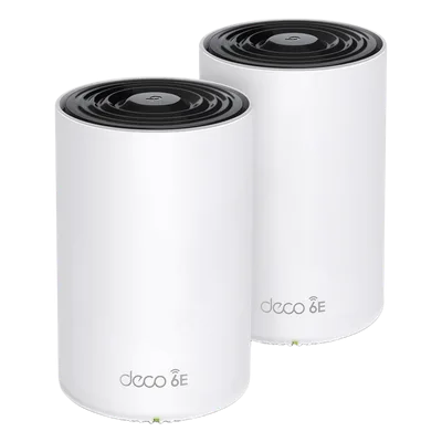 Sistema Mesh Wi-Fi / Wi-Fi 6E AX5400 / Triple Banda 2.4/5/6 GHz / 3 Puertos Gigabit WAN/LAN / 4 Antenas Internas / Gestión App Móvil