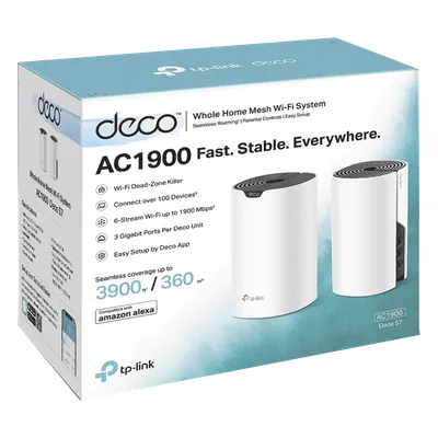 Kit Mesh Wi-Fi / Doble Banda AC1900 Mbps / 3 Puertos Gigabit WAN/LAN / 3 Antenas Internas / Administración por App / Cobertura Inteligente