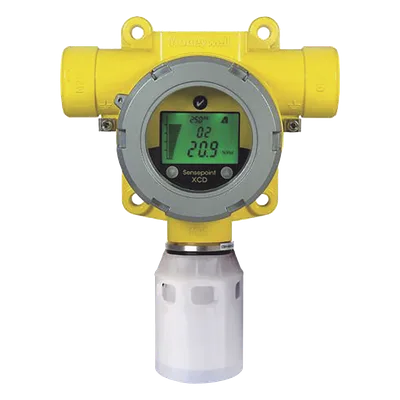 Detector de gas NO2 / Sensor EC intercambiable 10-50 ppm / Salida 4-20 mA + Modbus RTU / LCD tricolor / IP66 / UL/c-UL/INMETRO / 2x NPT 3/4"