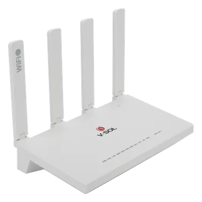 ONU XPON / Wi-Fi 6 AX1500 / 4 Puertos Gigabit / CATV con AGC / 4 Antenas 5 dBi / PON SC/APC
