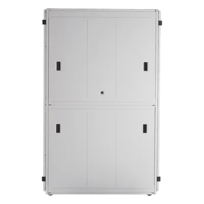 Gabinete para Centros de Datos / 42 UR / 800 mm Ancho / 1070 mm (3.51 ft) Profundidad / Carga 1588 kg / Puerta Perforada 80% / Acero