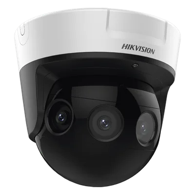 PanoVu Series / Vista Panorámica 180° / 16 Megapixel en Total / 4 Lentes 2.8 mm (4 Lentes 4 Megapixel) / 20 mts IR / Exterior IP67 / IK10 / 12 Vcc / PoE+ / Micro SD