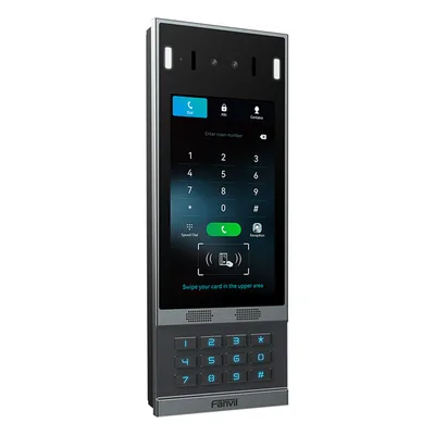 Videoportero IP / Pantalla Táctil IPS 7" / Reconocimiento Facial 10,000 Rostros / Cámara 2MP / 2 Relevadores / IP66 IK07 / PoE