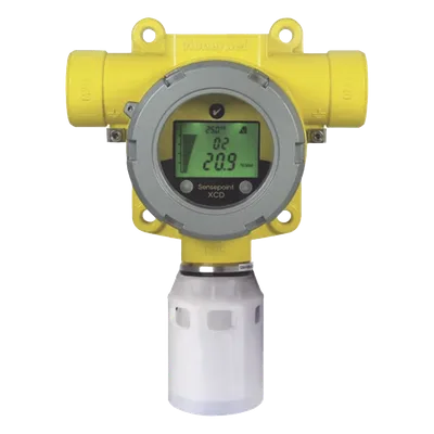 Detector de gas CO2 / Sensor IR 0-2,0% V/V / Salida 4-20 mA + Modbus RTU / LCD tricolor / IP66 / UL/c-UL/INMETRO / 2x NPT 3/4"