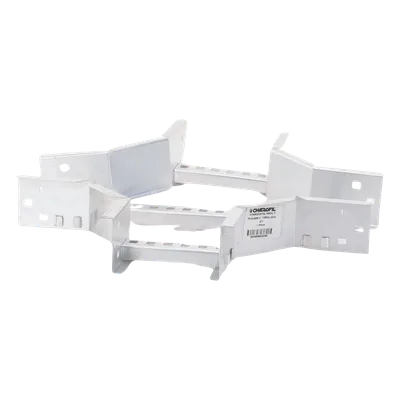 Derivación "X" Horizontal de Aluminio Perfil Z / Peralte 3 1/4" / Ancho 6"/ Radio 8" / Incluye Tornillería (CHXHEZ314R8X6AK)