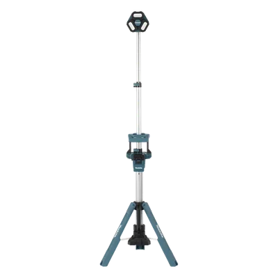 Lámpara de Torre Inalámbrica / 3000 Lúmenes / 3 Cabezales Multidireccionales / Altura 2.2 m (7.2 ft) / IP55 / Batería 18V
