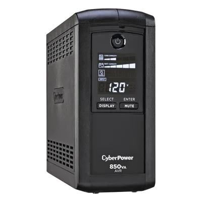 UPS Línea Interactiva / 850 VA / 510 W / 9 Tomas NEMA 5-15R / Pantalla LCD / Supresión 1080 J / Mini Torre