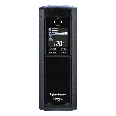 UPS Línea Interactiva / 1500 VA / 900 W / 12 Tomas NEMA 5-15R / 6 con Respaldo / Pantalla LCD / AVR / Supresión 1500 J
