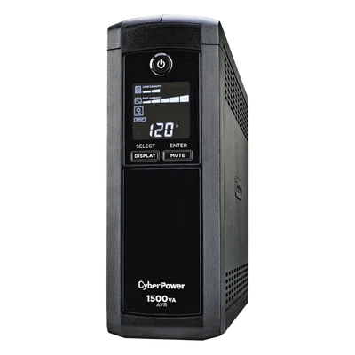 UPS Línea Interactiva / 1500 VA / 900 W / 12 Tomas NEMA 5-15R / 6 con Respaldo / Pantalla LCD / AVR / Supresión 1500 J