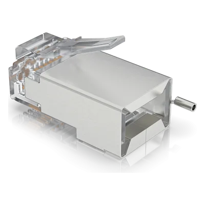 Conectores RJ45 Blindados / Protección ESD / 100 Unidades / Compatibles UISP Cable Pro y Carrier / Sin Soldadura