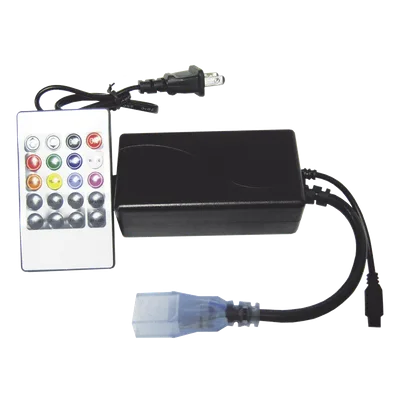 Adaptador de Manguera LED / Control Remoto RGB / IP65 / 12V DC / 120° / 150W / Interior-Exterior