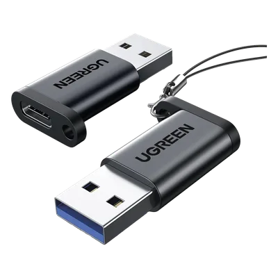 Adaptador USB 3.1 Tipo C a USB-A 3.0 |Carga y Sincronización de Datos | Admite Corriente de 3A | Transferencia de hasta 5 Gbps | Amplia Compatibilidad | Chip VL160 | Caja de Aluminio | Color Negro.