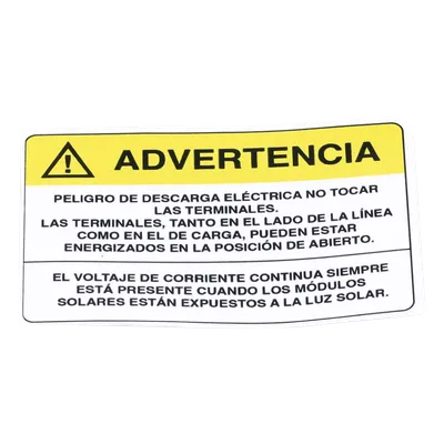 Etiqueta de Videovigilancia / Vinil Adhesivo Mate / 12 x 18 cm / Paquete 10 unidades / 4.7 x 7.1 pulgadas