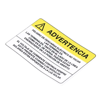 Etiqueta de Videovigilancia / Vinil Adhesivo Mate / 12 x 18 cm / Paquete 10 unidades / 4.7 x 7.1 pulgadas