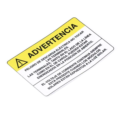 Etiqueta de Videovigilancia / Vinil Adhesivo Mate / 12 x 18 cm / Paquete 10 unidades / 4.7 x 7.1 pulgadas
