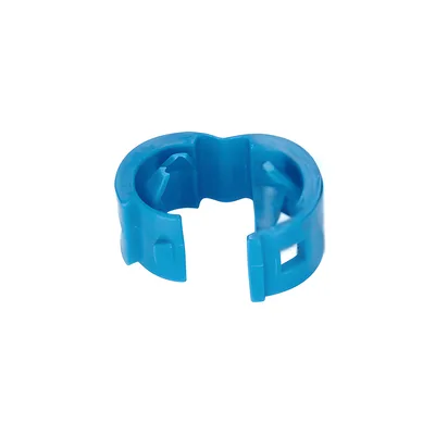 Clips de Identificación para Patch Cords / 25 Piezas / Diámetro 4.7 a 7.8 mm / Color Azul / Fijación a Presión / Polipropileno RoHS