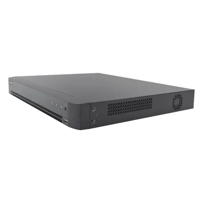 DVR Pentahíbrido / 32 Canales TurboHD + 8 Canales IP / 5 Megapixel Lite / Reconocimiento Facial 4 Canales / Audio Bidireccional Coaxitron / 2 Bahías HDD hasta 12 TB / H.265+ / Salida Full HD