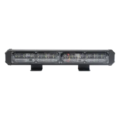 Barra de Luz de Advertencia / 2 Módulos LED / 10 Patrones de Destello / 10.8' (274 mm) / 10-30 VCC / 1.7 A Máximo