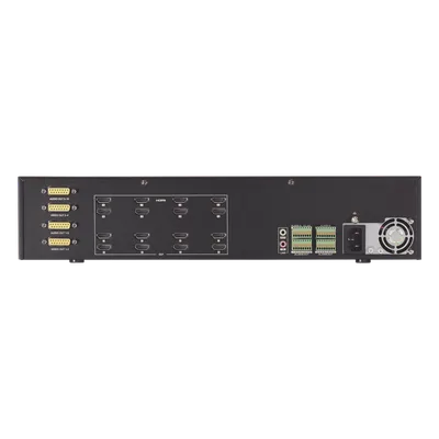 Decodificador de Video / 16 Salidas HDMI 4K UHD / 256 Canales Simultáneos / Videowall / Audio Bidireccional / Doble Puerto Gigabit