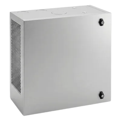 Gabinete de Pared / 6U / Acero 1.9 mm / 610 x 610 x 313 mm / Puerta L 120° / Rack 19" / RAL 7035