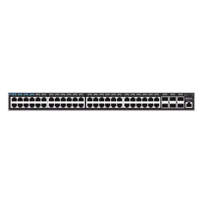 Switch Capa 3 Administrable / 48 Puertos Gigabit + 6 SFP+ 10G / Conmutación 216 Gbps / Montaje Rack 1U