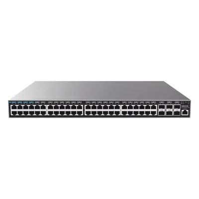 Switch Capa 3 Administrable / 48 Puertos Gigabit + 6 SFP+ 10G / Conmutación 216 Gbps / Montaje Rack 1U
