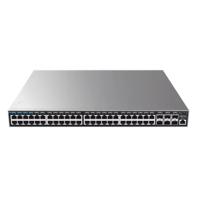 Switch Capa 3 Administrable / 48 Puertos Gigabit + 6 SFP+ 10G / Conmutación 216 Gbps / Montaje Rack 1U