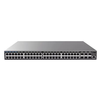 Switch Capa 3 PoE+ Administrable / 48 Puertos Gigabit / 6 SFP+ 10G / 740W / 216 Gbps / 2.43 ft (0.74 m) Altura