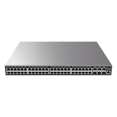 Switch Capa 3 PoE+ Administrable / 48 Puertos Gigabit / 6 SFP+ 10G / 740W / 216 Gbps / 2.43 ft (0.74 m) Altura