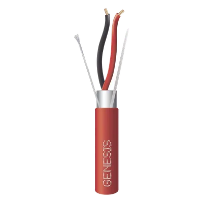 Cable FPLP / 2 x 14 AWG / Blindado / 305 m (1000 ft) / Plenum / Rojo / Detección de incendio y evacuación