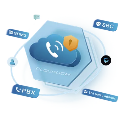 Conmutador IP en la nube / Hasta 50 extensiones / 16 llamadas simultáneas / 2 GB almacenamiento / SBC integrado