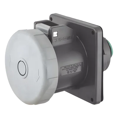 Receptáculo Pin and Sleeve Trifásico / 60 A / 600 VCA / 3 Polos 4 Hilos / IP67 / -40 °C a 75 °C