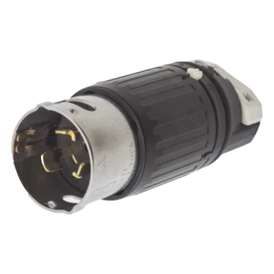 Enchufe Macho Trifásico con Bloqueo / 50 A / 250 VCA / 3 Fases 4 Hilos / Nylon Industrial / -40°C a 75°C / 21.08-31.75 mm