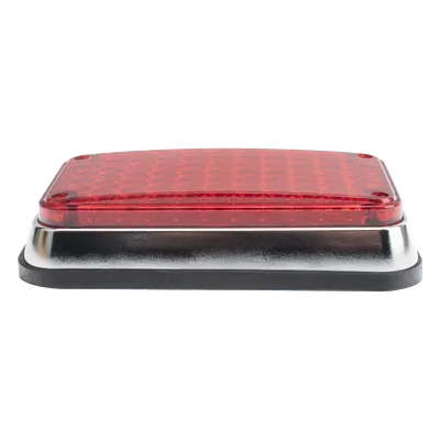 Luz de Advertencia LED / 66 LEDs / 6x4 Pulgadas / 12 VCC / 10 Patrones de Destello / Montaje Permanente