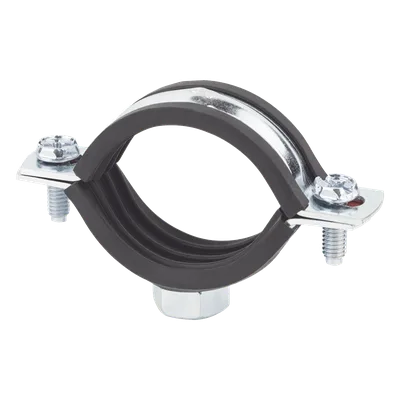 Abrazadera Isofónica Reforzada / 3" (90 mm) / Acero 1.75-2.3 mm / Carga 150 kg / Temperatura -30°C a +120°C / Aislamiento EPDM
