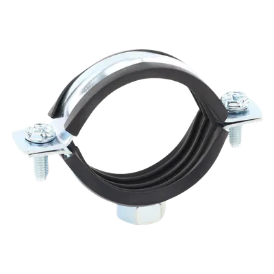 Abrazadera Isofónica Reforzada / 1 1/4" (40 mm) / Acero 1.75-2.3 mm / Carga 150 kg / Temperatura -30°C a +120°C / Aislamiento EPDM