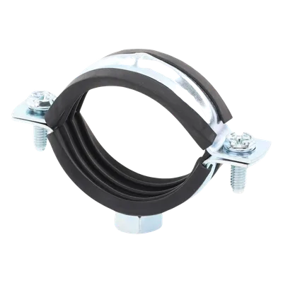 Abrazadera Isofónica Reforzada / 1 1/4" (40 mm) / Acero 1.75-2.3 mm / Carga 150 kg / Temperatura -30°C a +120°C / Aislamiento EPDM