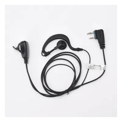 Micrófono-Audífono / Gancho Ajustable / PTT de Solapa / Cable Kevlar / 2 Pines / Compatible ICOM